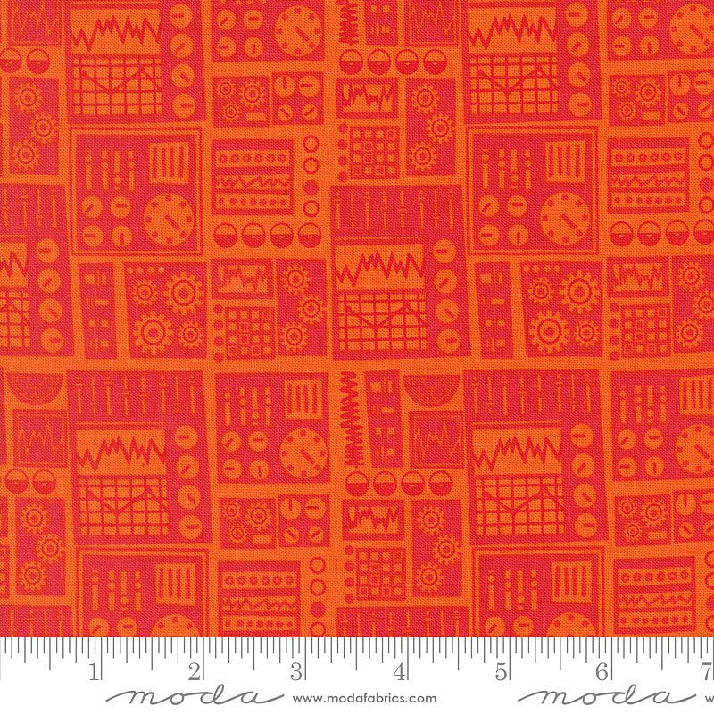 Moda 321 Blast Off Dashboard Mars 1 Yard Cut - Moda from Fort Worth Fabric Studio