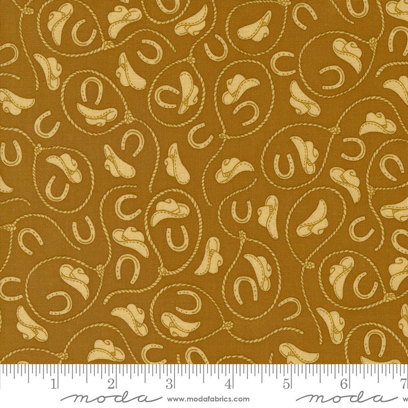 Moda Saddle Ranch Tack Room Wheat 1 Yard Cut - Moda from Fort Worth Fabric Studio