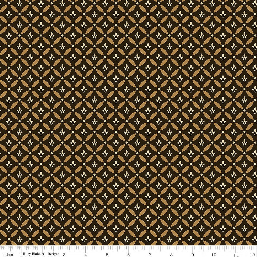 Morning Latte Tile Espresso - Riley Blake from Fort Worth Fabric Studio