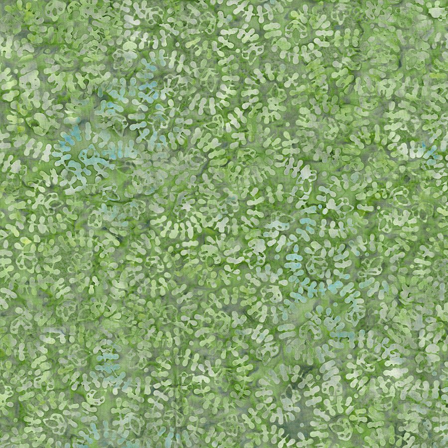 Mystic Vineyard Batiks Spiral Vines Light Green - Wilmington Prints from Fort Worth Fabric Studio