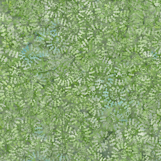 Mystic Vineyard Batiks Spiral Vines Light Green - Wilmington Prints from Fort Worth Fabric Studio