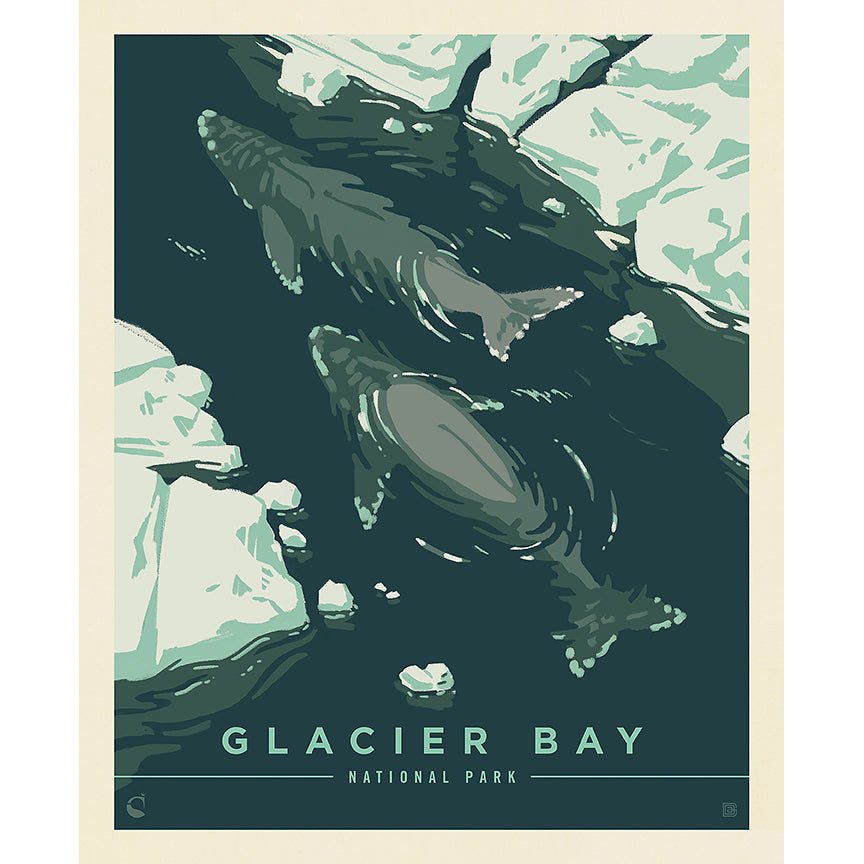 National Parks 36" Glacier Bay Poster Panel Multi - Riley Blake from Fort Worth Fabric Studio