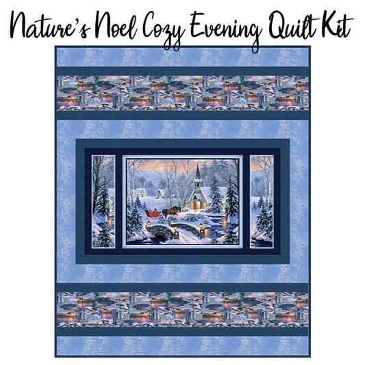 Nature's Noel Cozy Evening Quilt Kit from FWFS - Fort Worth Fabric Studio from Fort Worth Fabric Studio