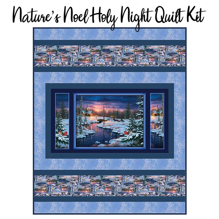 Nature's Noel Holy Night Quilt Kit from FWFS - Fort Worth Fabric Studio from Fort Worth Fabric Studio