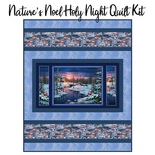 Nature's Noel Holy Night Quilt Kit from FWFS - Fort Worth Fabric Studio from Fort Worth Fabric Studio