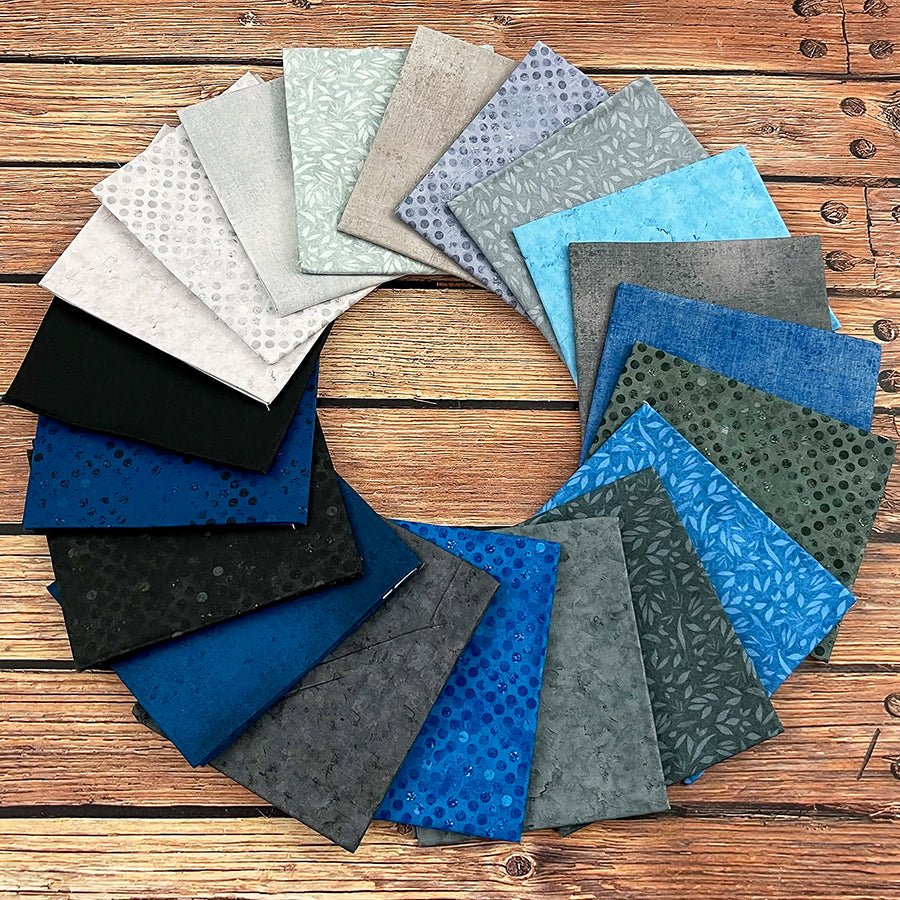 Nickel Plated Fat Quarter Bundle | Fundamentals by White Owl Textiles - White Owl Textiles from Fort Worth Fabric Studio