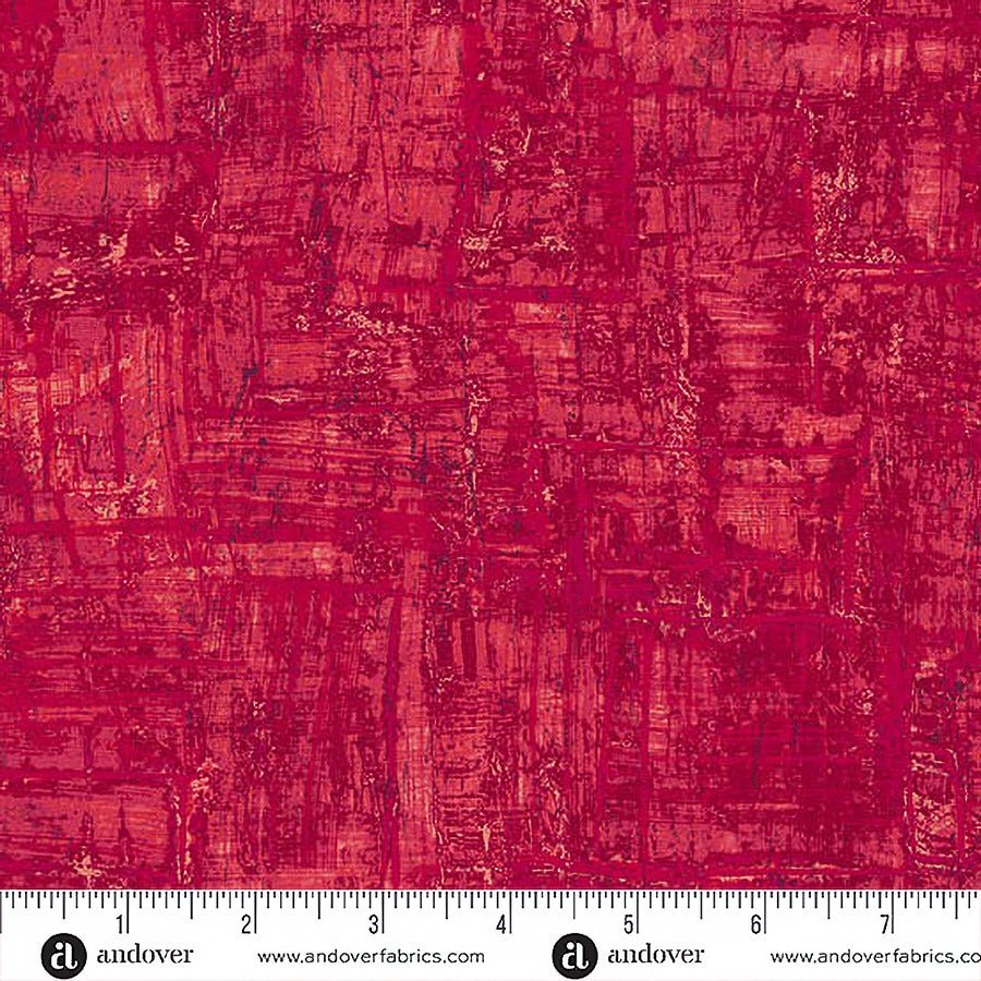 Nitty Gritty Red - Andover from Fort Worth Fabric Studio
