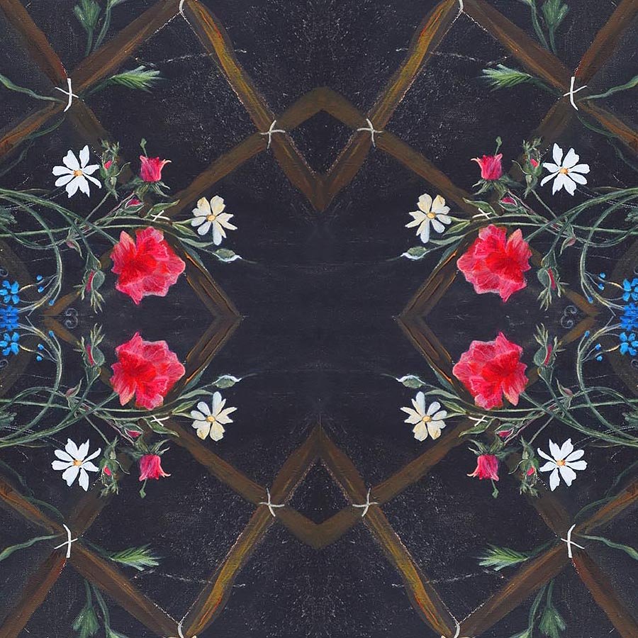 Northcott French Revolution Bordeaux Jardin Charcoal 1 Yard Cut - Northcott from Fort Worth Fabric Studio
