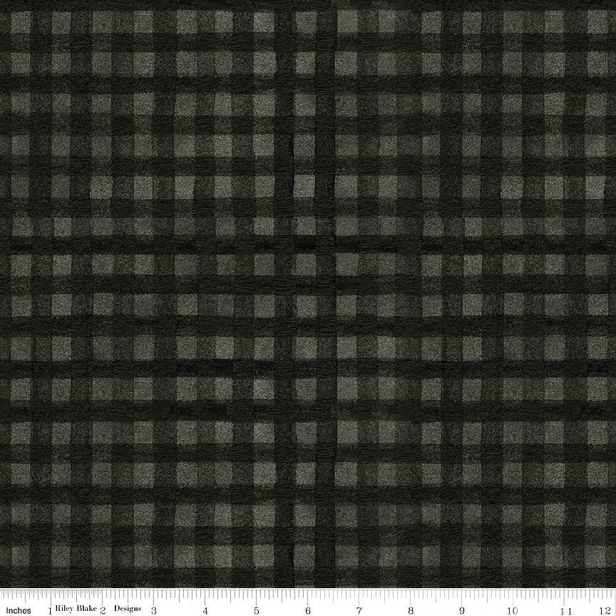 Northern Christmas Buffalo Check Black - Riley Blake from Fort Worth Fabric Studio