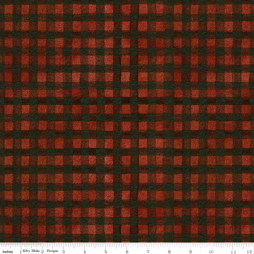Northern Christmas Buffalo Check Red - Riley Blake from Fort Worth Fabric Studio