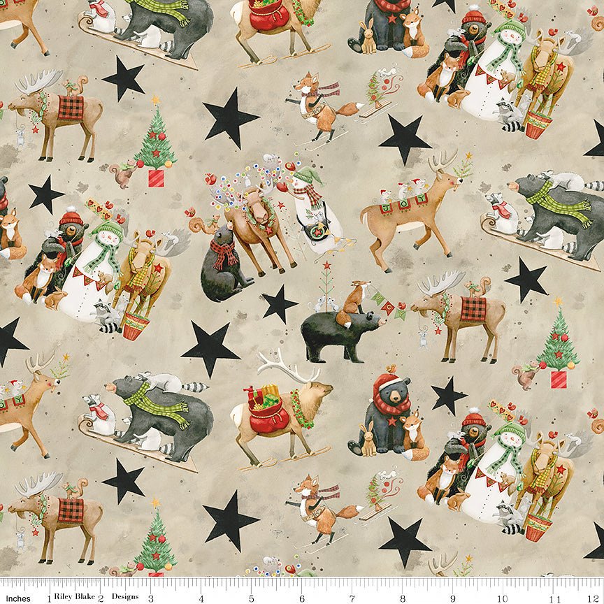 Northern Christmas Main Neutral - Riley Blake from Fort Worth Fabric Studio