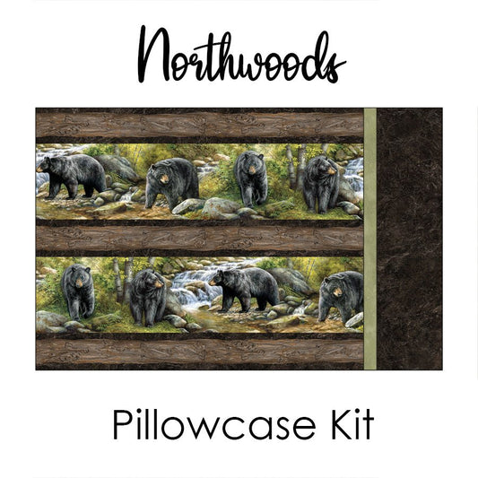 Northwoods Pillowcase Kit from Northcott - Northcott from Fort Worth Fabric Studio