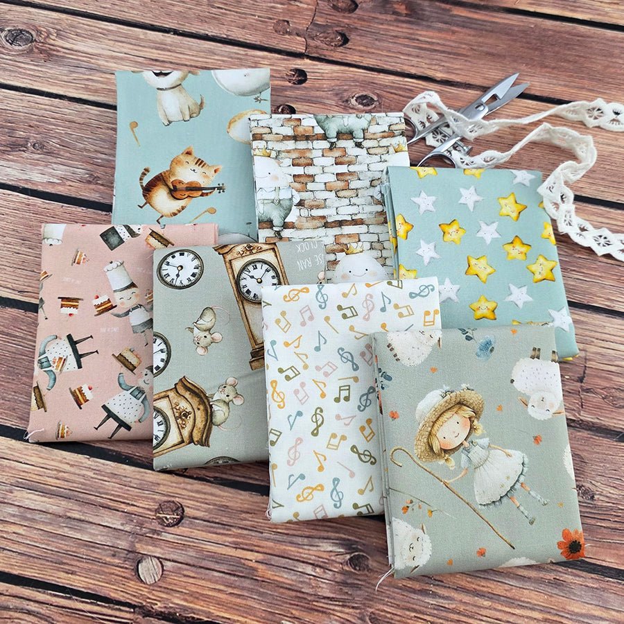 Nursery Rhyme Time Fat Quarter Bundle from Blank 7 Prints - Blank Quilting from Fort Worth Fabric Studio