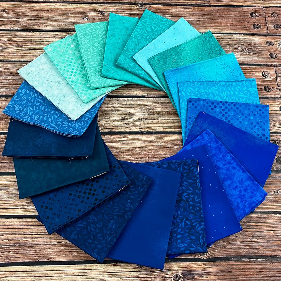 Oceanside Fat Quarter Bundle | Fundamentals by White Owl Textiles - White Owl Textiles from Fort Worth Fabric Studio