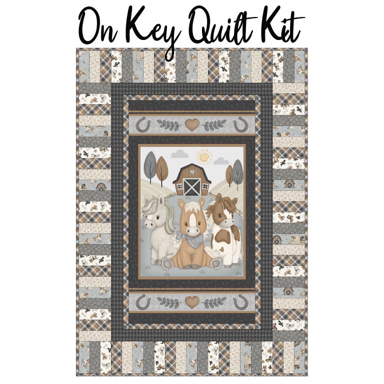 On Key Quilt Kit with Tiny Trots from Henry Glass - Henry Glass from Fort Worth Fabric Studio