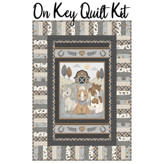 On Key Quilt Kit with Tiny Trots from Henry Glass - Henry Glass from Fort Worth Fabric Studio