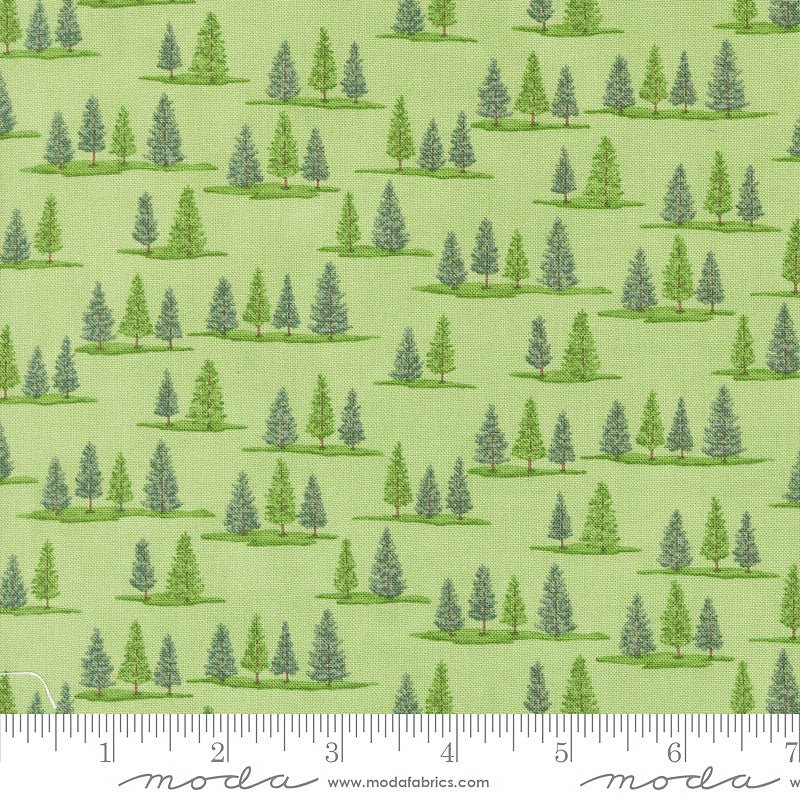 On Lake Time Tiny Trees Spring - Moda from Fort Worth Fabric Studio