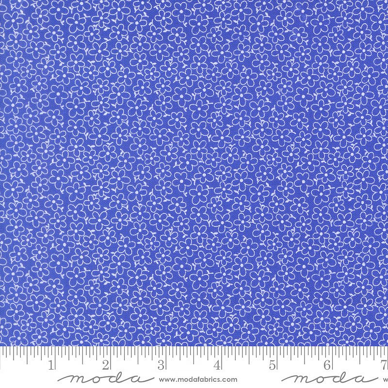 On The Porch Field of Flowers Bountiful Blue - Moda from Fort Worth Fabric Studio