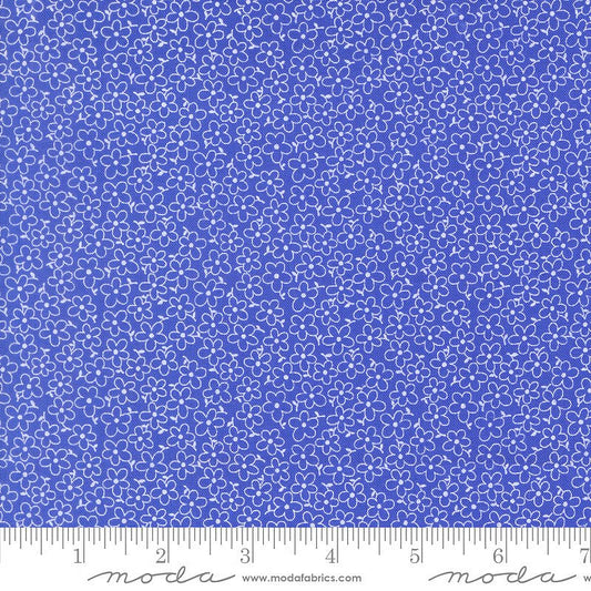On The Porch Field of Flowers Bountiful Blue - Moda from Fort Worth Fabric Studio