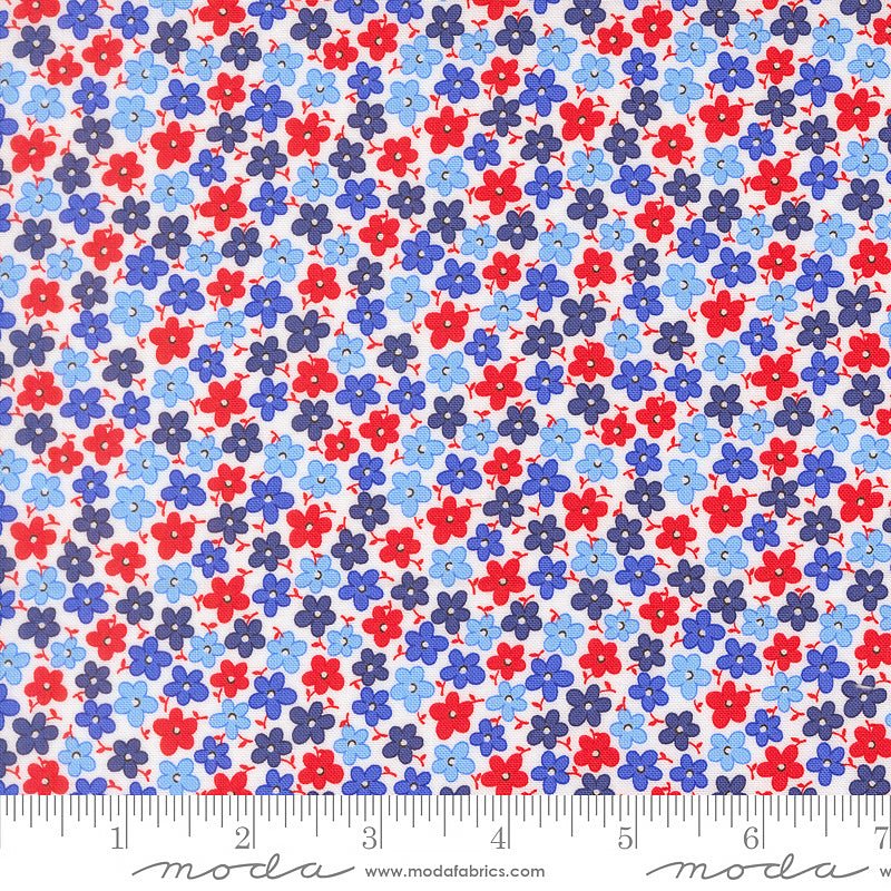 On The Porch Field of Flowers Cloud - Moda from Fort Worth Fabric Studio