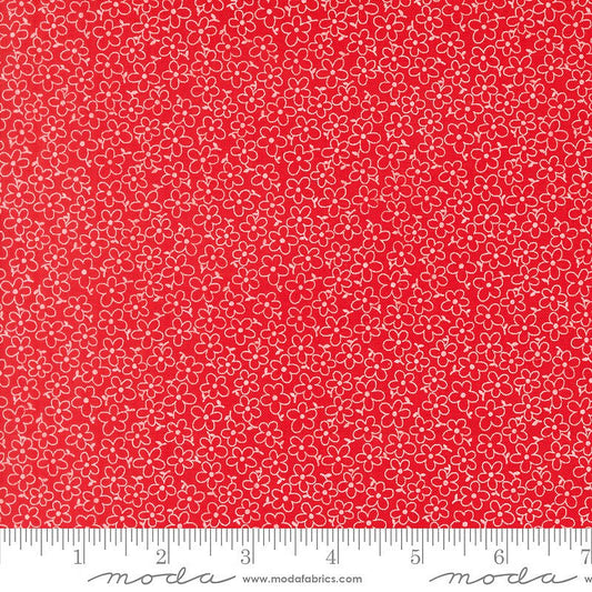 On The Porch Field of Flowers Country Red - Moda from Fort Worth Fabric Studio