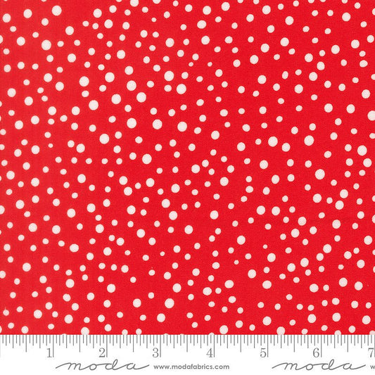 On The Porch Rain Dots Country Red - Moda from Fort Worth Fabric Studio