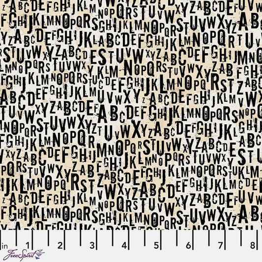 On Your Mark Chain Letter Paper - Free Spirit from Fort Worth Fabric Studio