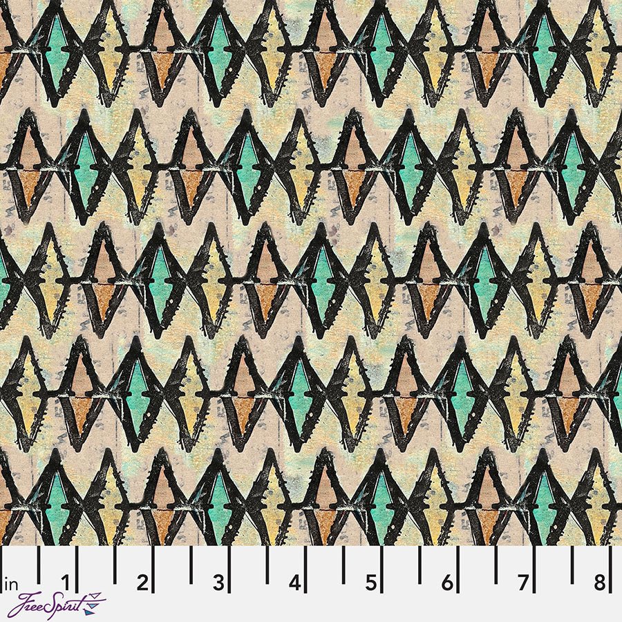 On Your Mark Diamonds Stained Glass - Free Spirit from Fort Worth Fabric Studio