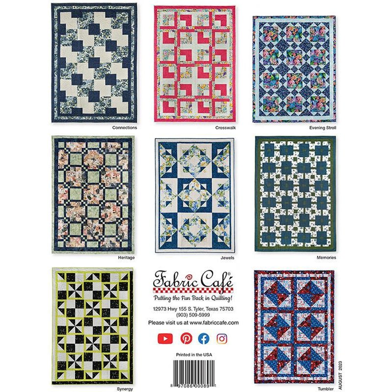 One Block 3 - Yard Quilts Quilt Book from Fabric Cafe - Fabric Cafe from Fort Worth Fabric Studio