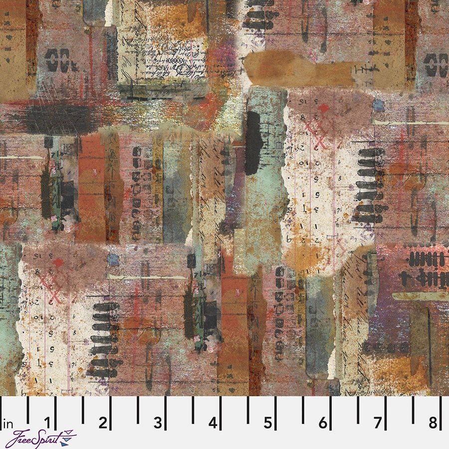 One Layer Away Desert Garden Earth - Free Spirit from Fort Worth Fabric Studio