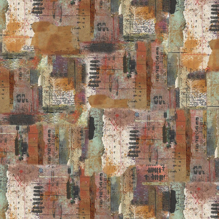 One Layer Away Desert Garden Earth - Free Spirit from Fort Worth Fabric Studio