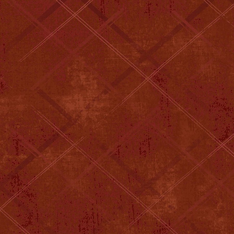 One Sister Basics Distressed Plaid Red - Henry Glass from Fort Worth Fabric Studio