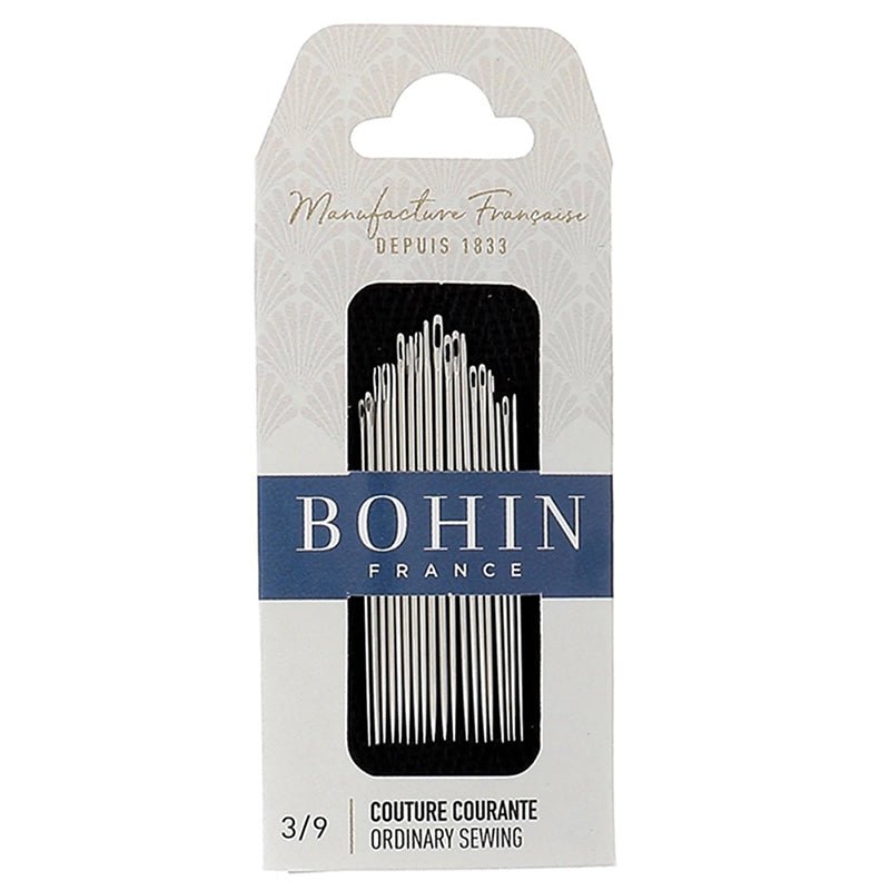Ordinary Sewing Needles Assorted Sizes 3/9 by Bohin France - Bohin France from Fort Worth Fabric Studio