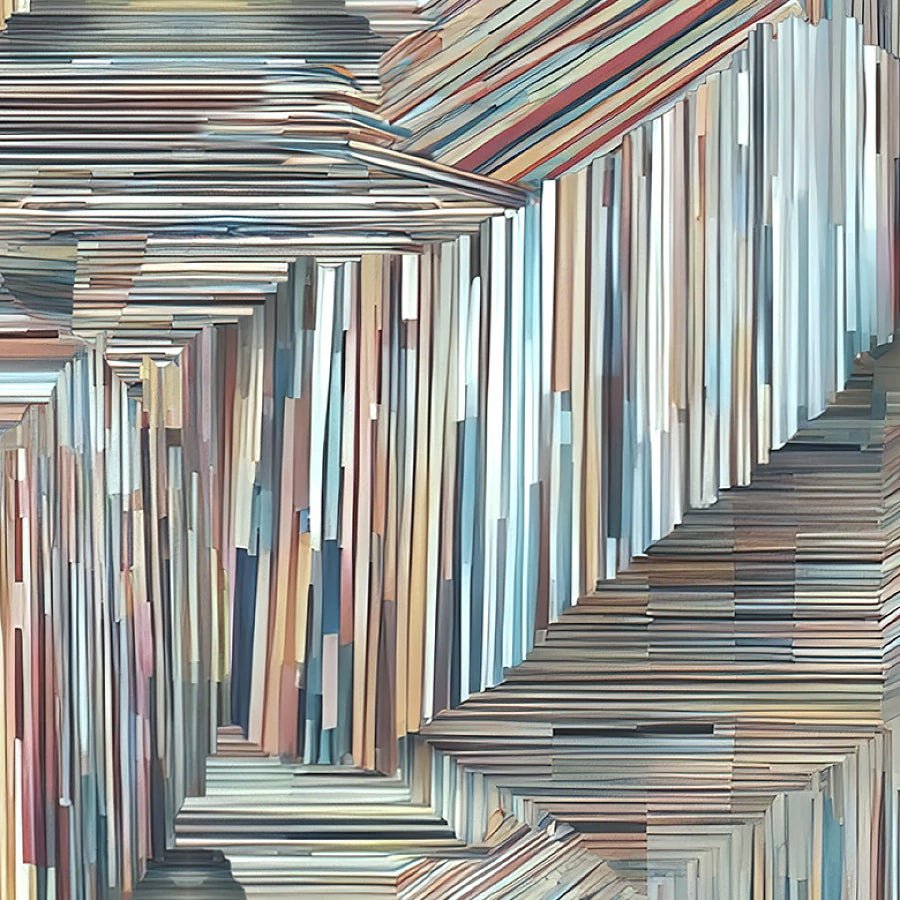 Out of the Woodwork Slats Turquoise - Studio E from Fort Worth Fabric Studio