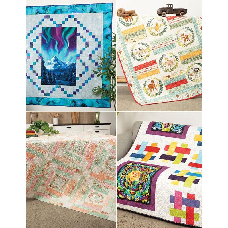 Panel Mashup! Quilt Book by Gudrun Erla and Doug Leko - Antler Quilt Design from Fort Worth Fabric Studio