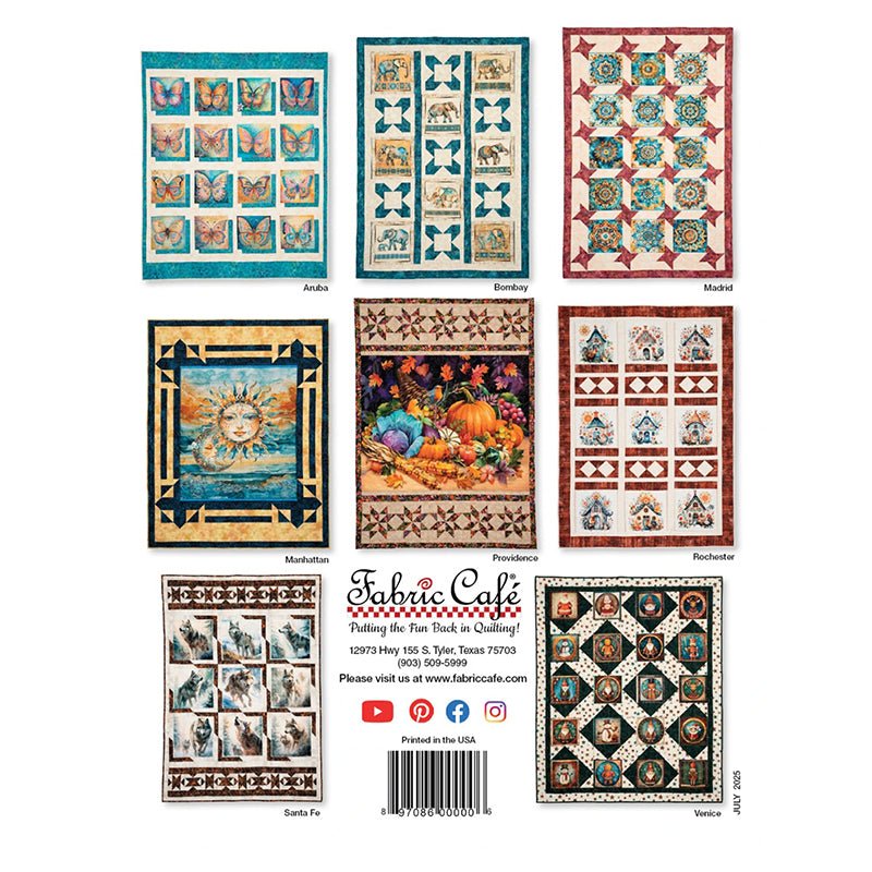 Panel Perfect 3 - Yard Quilts Quilt Book from Fabric Cafe - Fabric Cafe from Fort Worth Fabric Studio