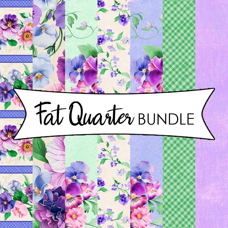Pansy Fields Fat Quarter Bundle - Wilmington Prints from Fort Worth Fabric Studio