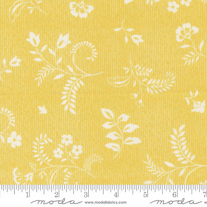 Parlor Boho Flowers Maize - Moda from Fort Worth Fabric Studio