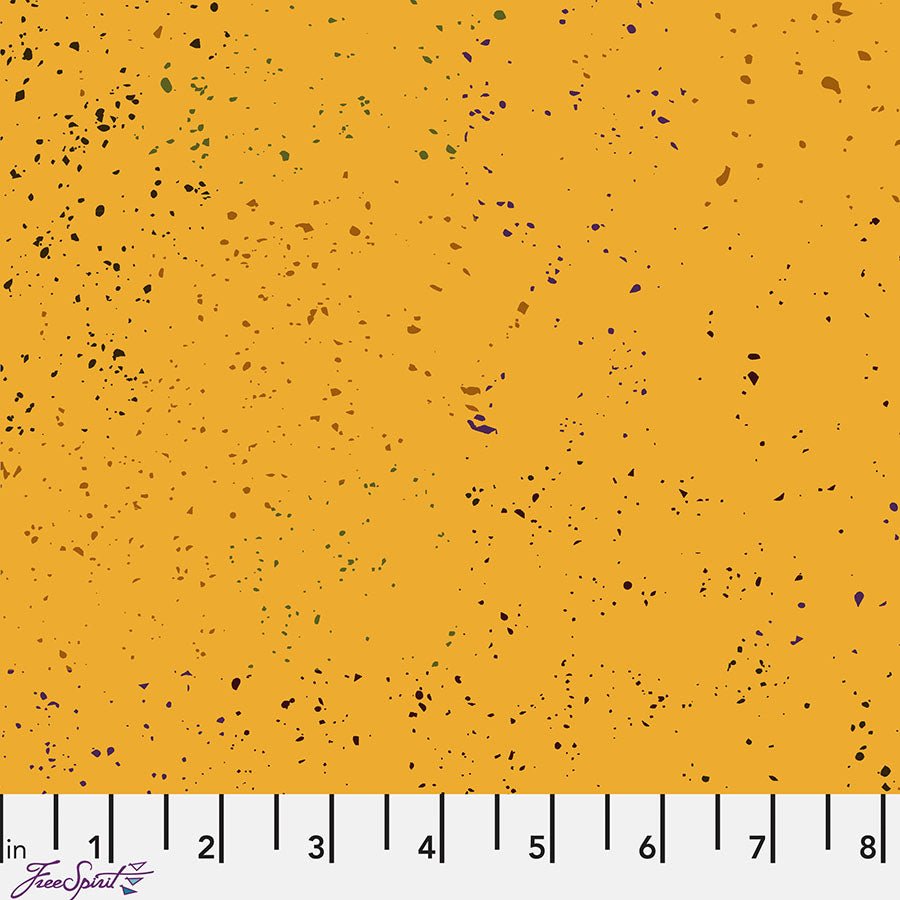 Particles Brass - Free Spirit from Fort Worth Fabric Studio