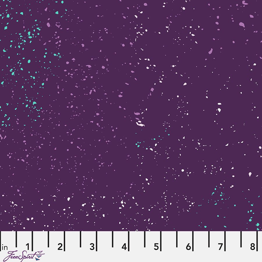 Particles Deep Plum - Free Spirit from Fort Worth Fabric Studio