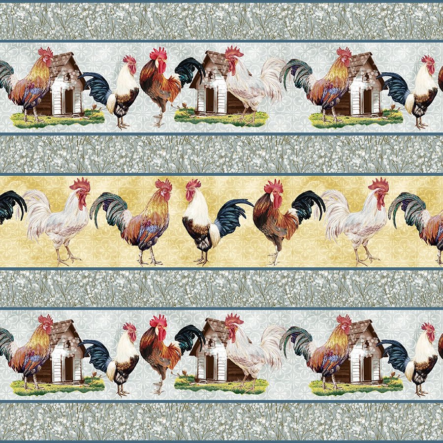 Pastoral Serenade Stripe Multi - Blank Quilting from Fort Worth Fabric Studio