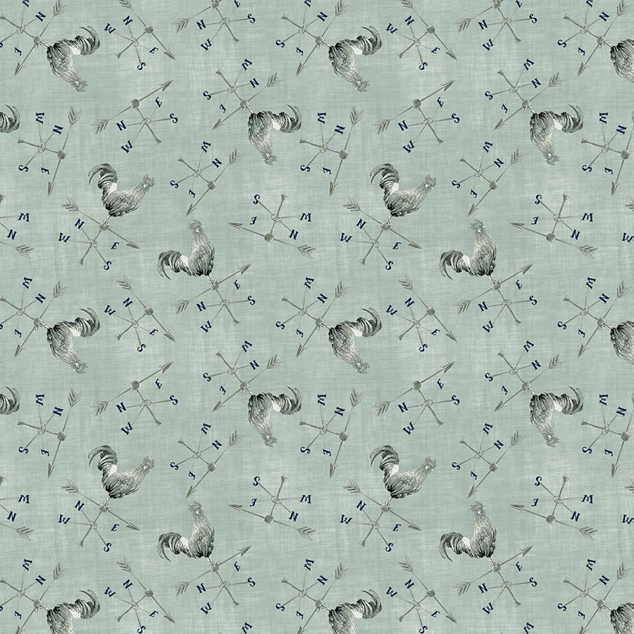 Pastoral Serenade Weathervane Sage - Blank Quilting from Fort Worth Fabric Studio