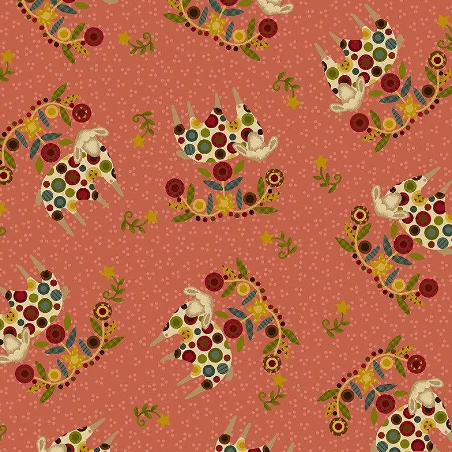 Pennyberry Farm Feeling Sheepish Pink - Henry Glass from Fort Worth Fabric Studio