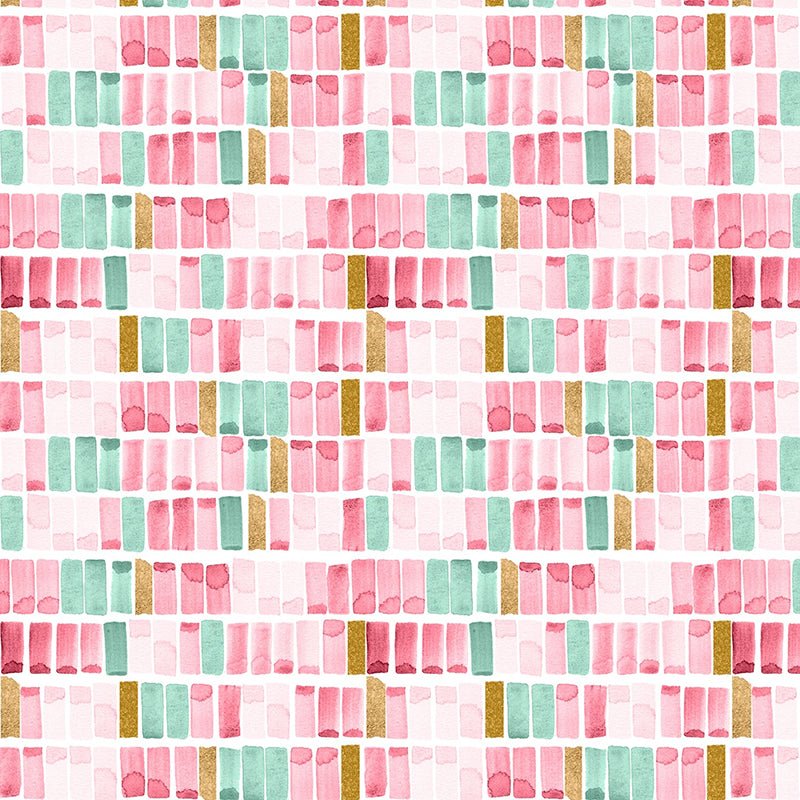 Peony Blossoms Swatches White/Pink - Wilmington Prints from Fort Worth Fabric Studio