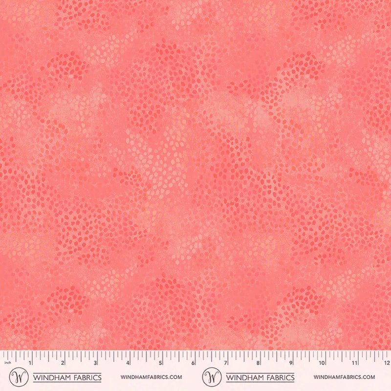 Petal Post Petal Coral - Windham from Fort Worth Fabric Studio