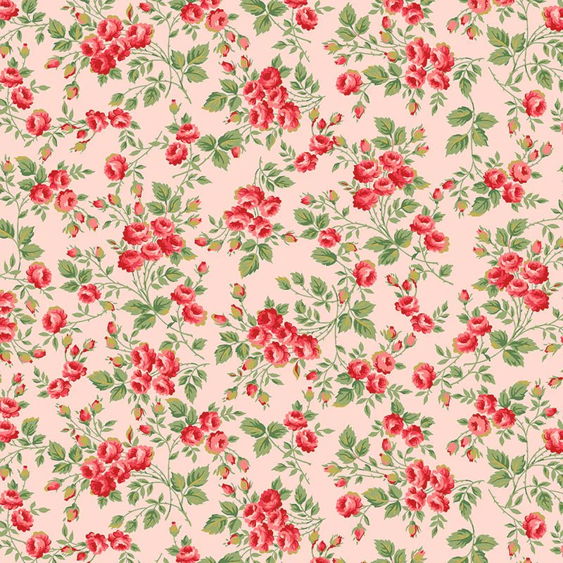 Petal Post Petite Roses Blush - Windham from Fort Worth Fabric Studio