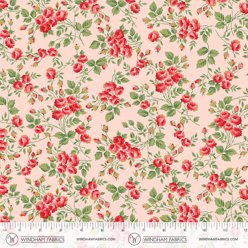 Petal Post Petite Roses Blush - Windham from Fort Worth Fabric Studio
