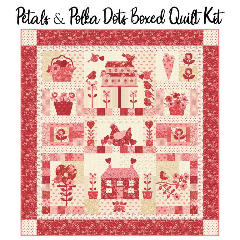 Petals & Polka Dots Boxed Quilt Kit from Moda - Moda from Fort Worth Fabric Studio