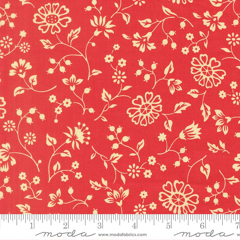 Petals & Polka Dots Fleur Florals Tea Rose - Moda from Fort Worth Fabric Studio
