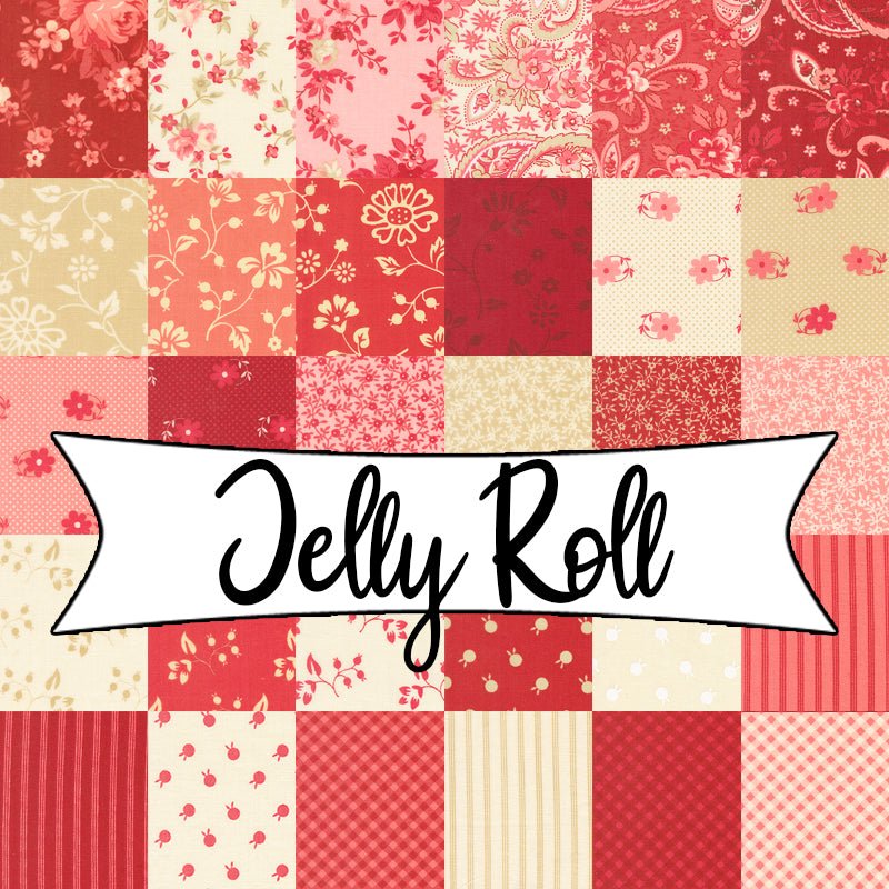 Petals & Polka Dots Jelly Roll - Moda from Fort Worth Fabric Studio